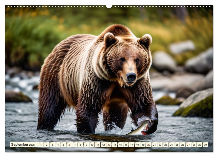 Produktbild: Small and large bears (Wall Calendar 2026 DIN A2 landscape), CALVENDO 12 Month Wall Calendar