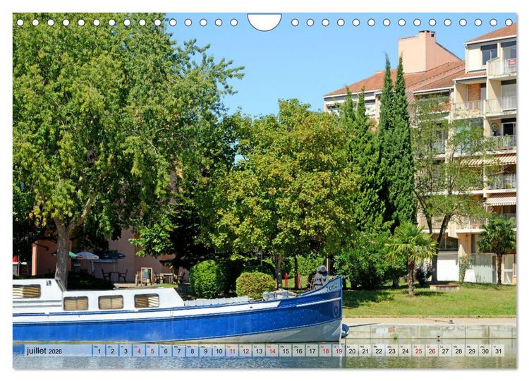 Produktbild: Occitanie fluviale (Calendrier mural 2026 DIN A4 vertical), CALVENDO calendrier mensuel