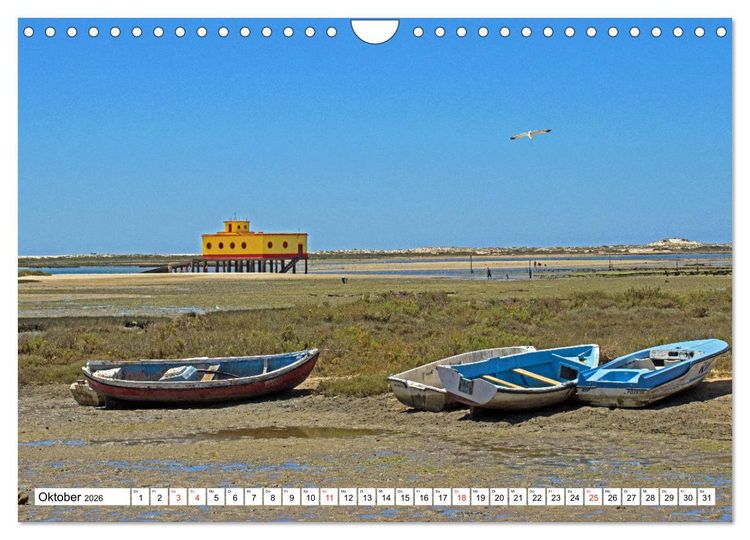 Produktbild: Portugal - Die Algarve vom Cabo de Sao Vicente bis Tavira (Wandkalender 2026 DIN A4 quer), CALVENDO Monatskalender