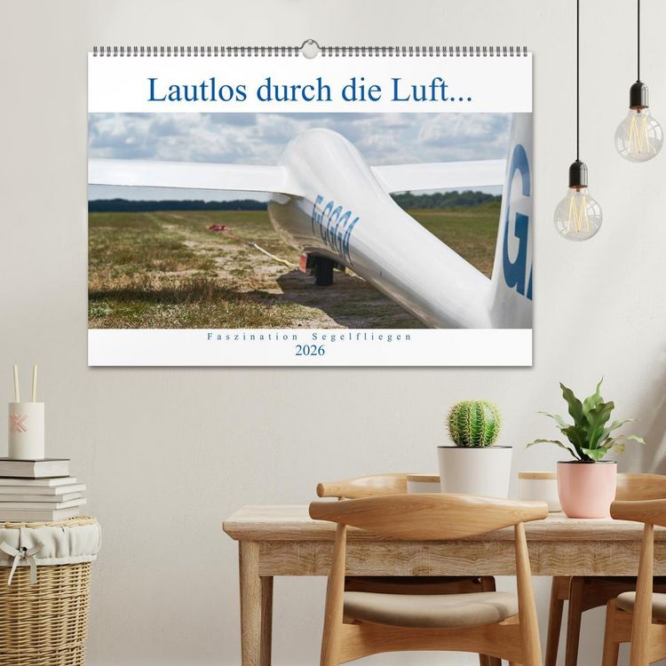 Produktbild: Lautlos durch die Luft - Faszination Segelfliegen (Wandkalender 2026 DIN A2 quer), CALVENDO Monatskalender