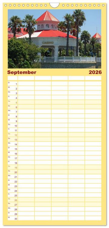 Produktbild: Familienplaner 2026 - Port Elizabeth - S&uuml;dafrika - Impressionen einer Stadt in Bildern mit 5 Spalten (Wandkalender, 21 x 45 cm) CALVENDO