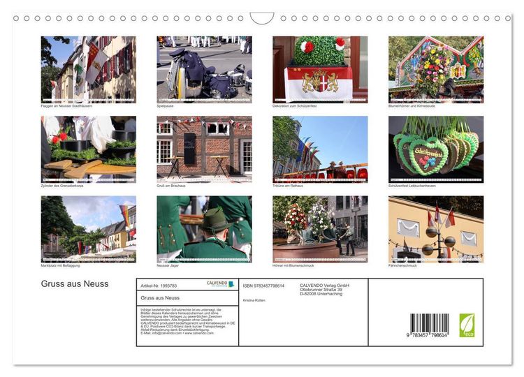 Produktbild: Gruss aus Neuss (Wandkalender 2026 DIN A3 quer), CALVENDO Monatskalender