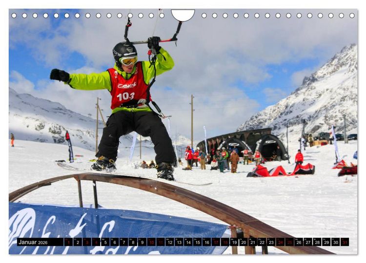 Produktbild: Snowkiting (Wandkalender 2026 DIN A4 quer), CALVENDO Monatskalender