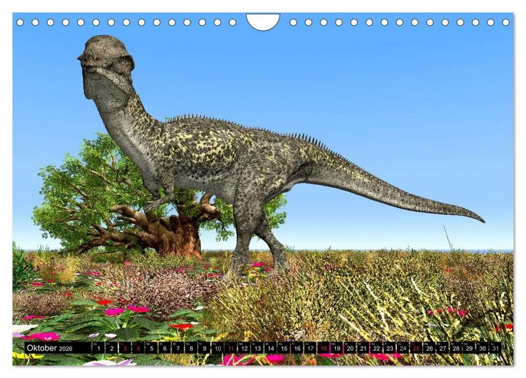 Produktbild: Dinosaurier. Urzeitliche Giganten (Wandkalender 2026 DIN A4 quer), CALVENDO Monatskalender