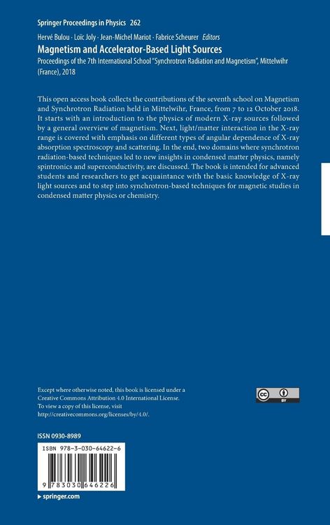 Produktbild: Magnetism and Accelerator-Based Light Sources