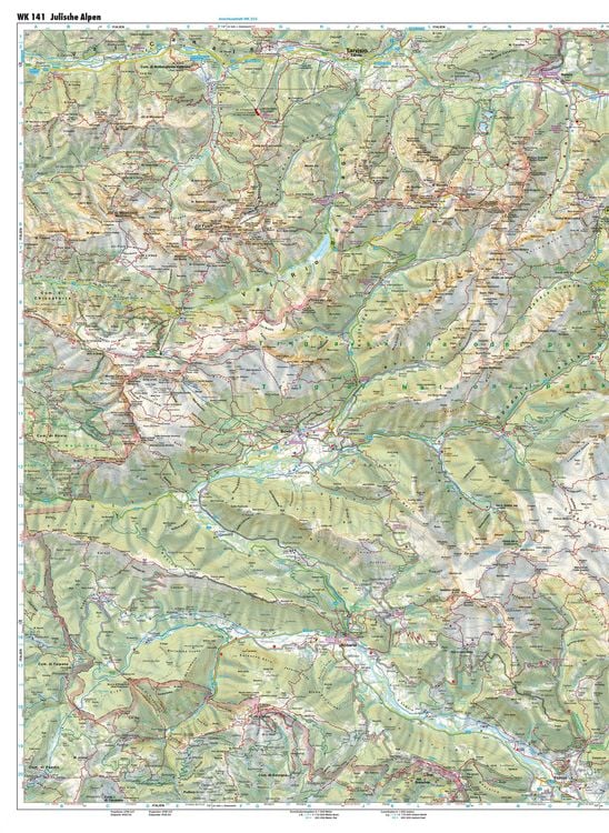 Julische Alpen 1 : 50 000. WK 141