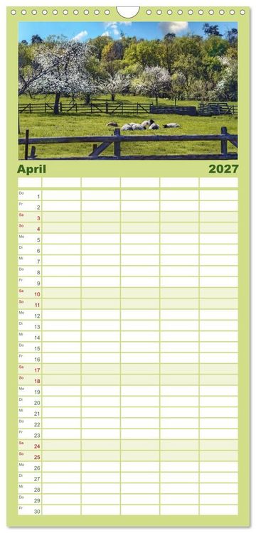 Produktbild: Familienplaner 2027 - Dreieich Natur Pur mit 5 Spalten (Wandkalender, 21 x 45 cm) CALVENDO