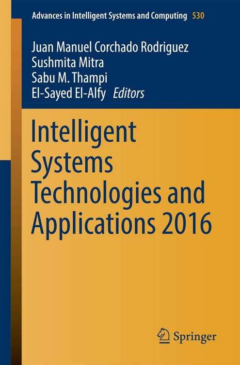 Produktbild: Intelligent Systems Technologies and Applications 2016
