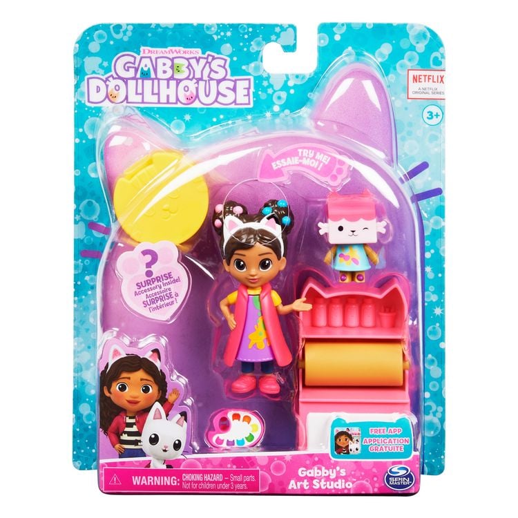 Produktbild: Gabby’s Dollhouse Cat-tivity Set, Art Studio - Bastel und Kunst Set mit Gabby und Baby Box