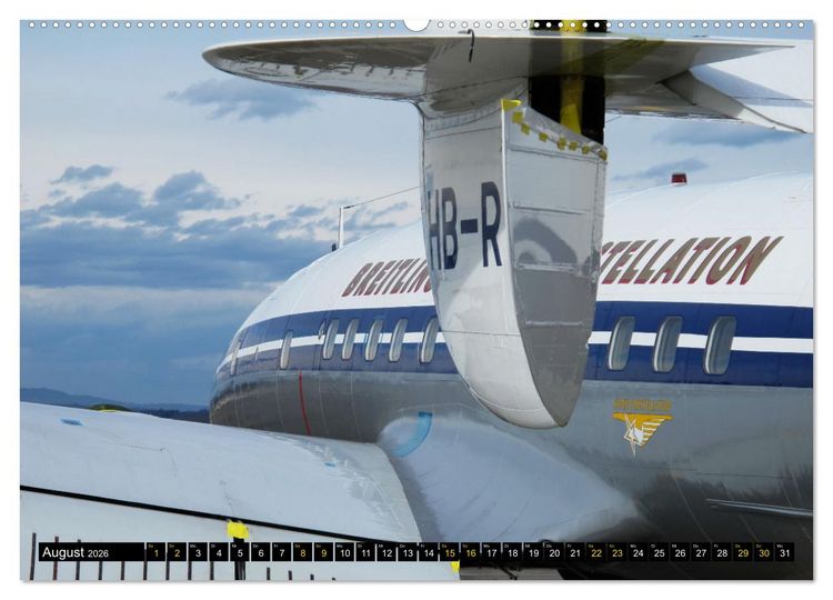 Produktbild: Lockheed Super Constellation HB-RSC (hochwertiger Premium Wandkalender 2026 DIN A2 quer), Kunstdruck in Hochglanz