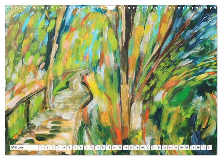 Produktbild: Landschaft in der Malerei: Ein Kunstkalender (Wandkalender 2026 DIN A3 quer), CALVENDO Monatskalender