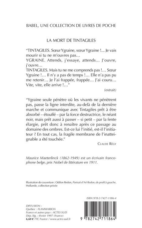 Produktbild: La mort de Tintagiles