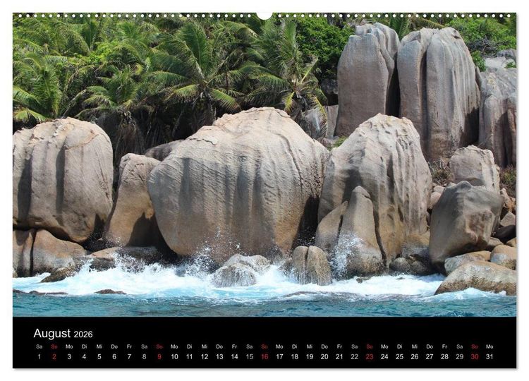 Produktbild: Seychellen (Wandkalender 2026 DIN A2 quer), CALVENDO Monatskalender