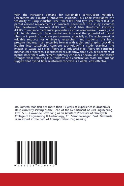 Produktbild: Experimental Investigation of Hybrid Fiber in Concrete Pavement Design