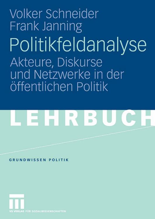 Produktbild: Politikfeldanalyse