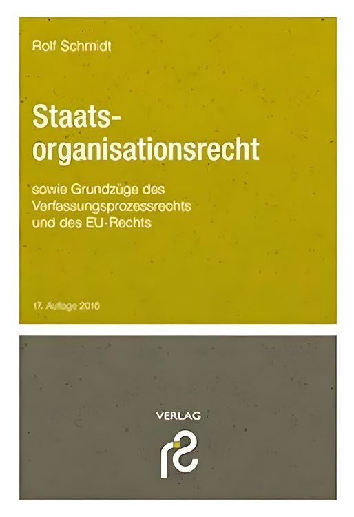 Produktbild: Staatsorganisationsrecht