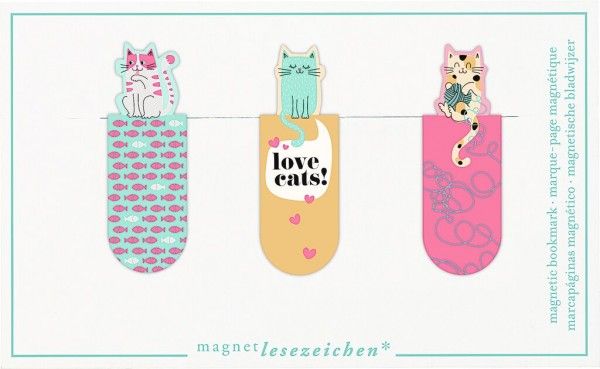 Produktbild: Magnetlesezeichen Love Cats