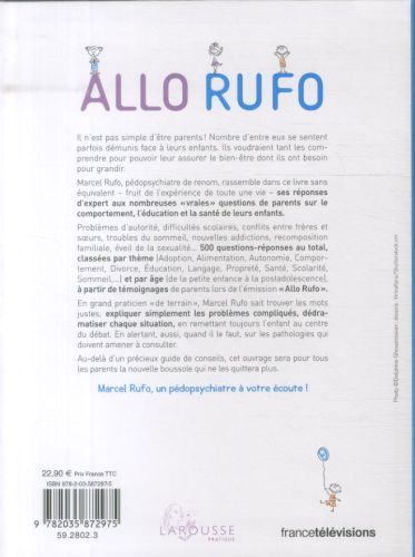 Produktbild: All&ocirc; Rufo : un p&eacute;dopsychiatre &agrave; votre &eacute;coute