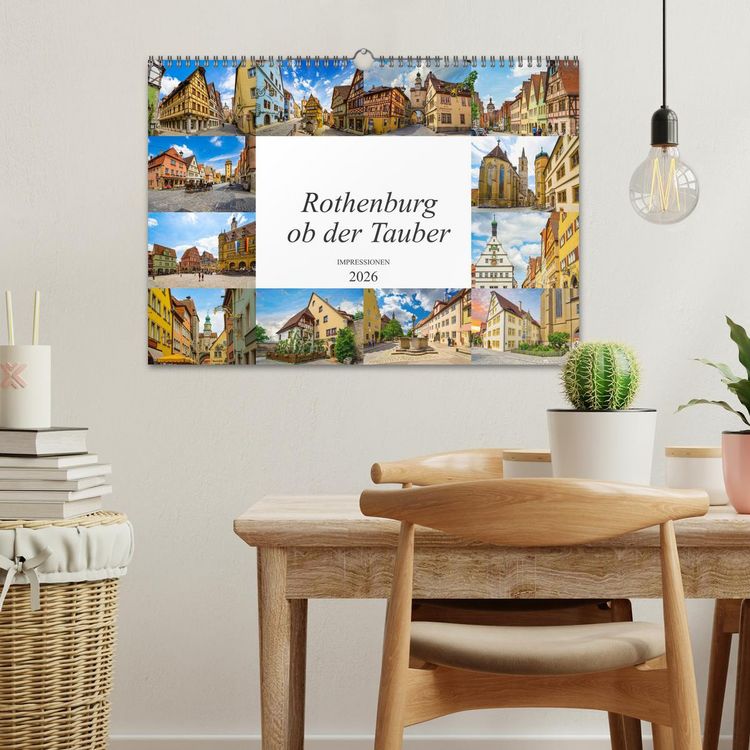 Produktbild: Rothenburg ob der Tauber Impressionen (Wandkalender 2026 DIN A3 quer), CALVENDO Monatskalender
