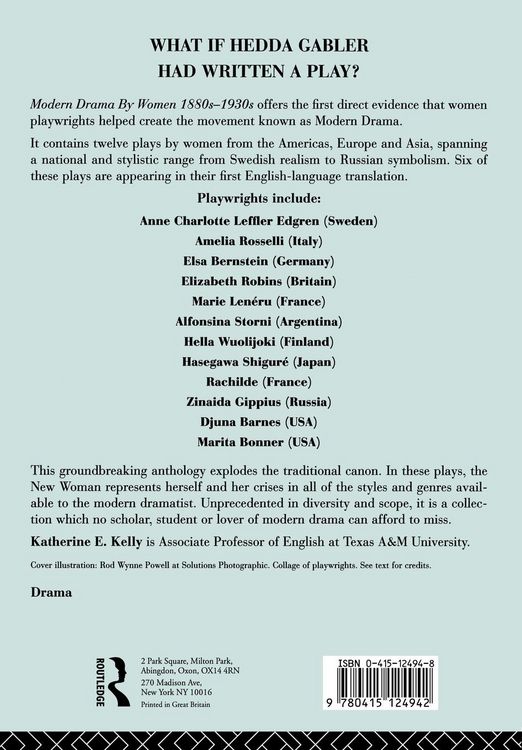 Produktbild: Modern Drama by Women 1880s-1930s