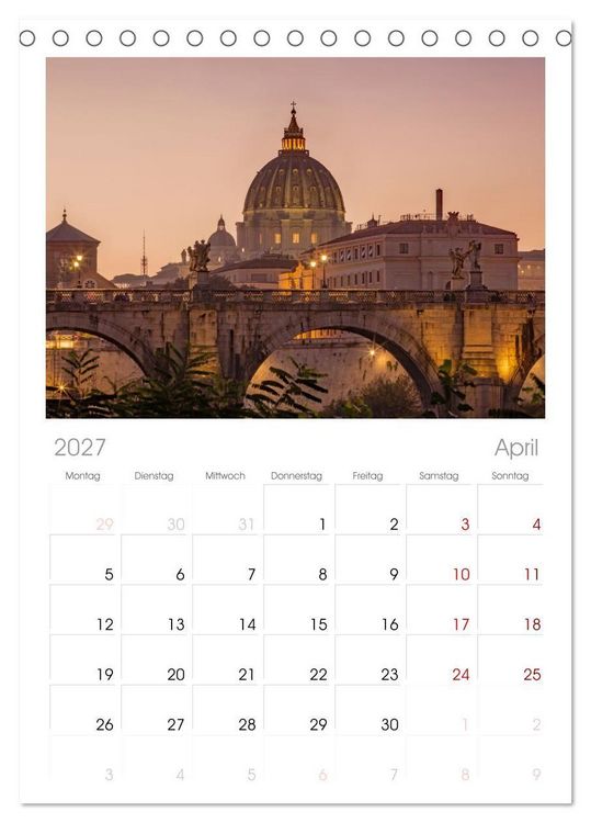 Produktbild: Tischplaner 2027 - Italien - zwischen Dolomiten und Amalfik&uuml;ste (A5 Tischkalender zum Aufstellen) CALVENDO