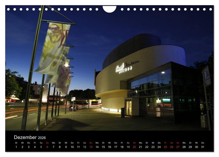 Produktbild: Oldenburg bei Nacht (Wandkalender 2026 DIN A4 quer), CALVENDO Monatskalender