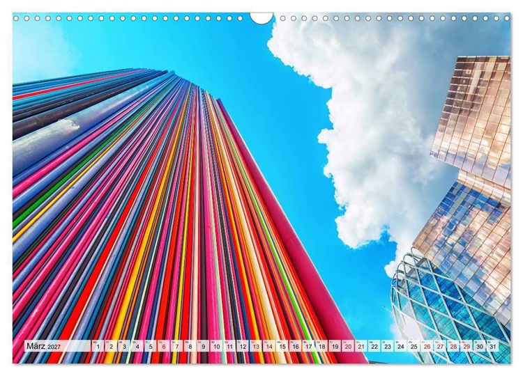 Produktbild: Architektur treibt's bunt (Wandkalender 2027 DIN A3 quer), CALVENDO Monatskalender