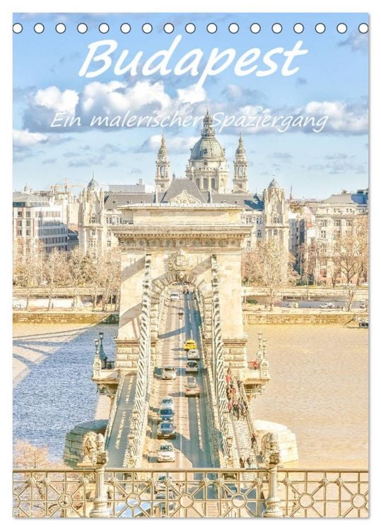 Produktbild: Budapest - Ein malerischer Spaziergang (Tischkalender 2026 DIN A5 hoch), CALVENDO Monatskalender
