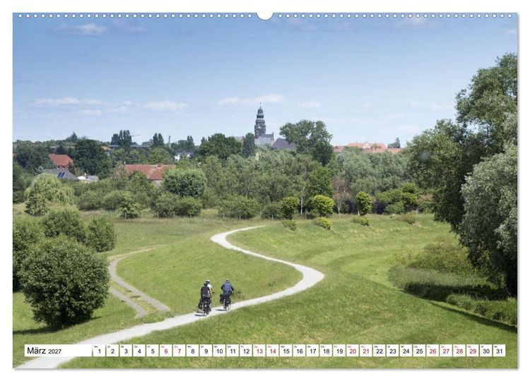 Produktbild: Elbetal Nord - Radland Deutschland (hochwertiger Premium Wandkalender 2027 DIN A2 quer), Kunstdruck in Hochglanz