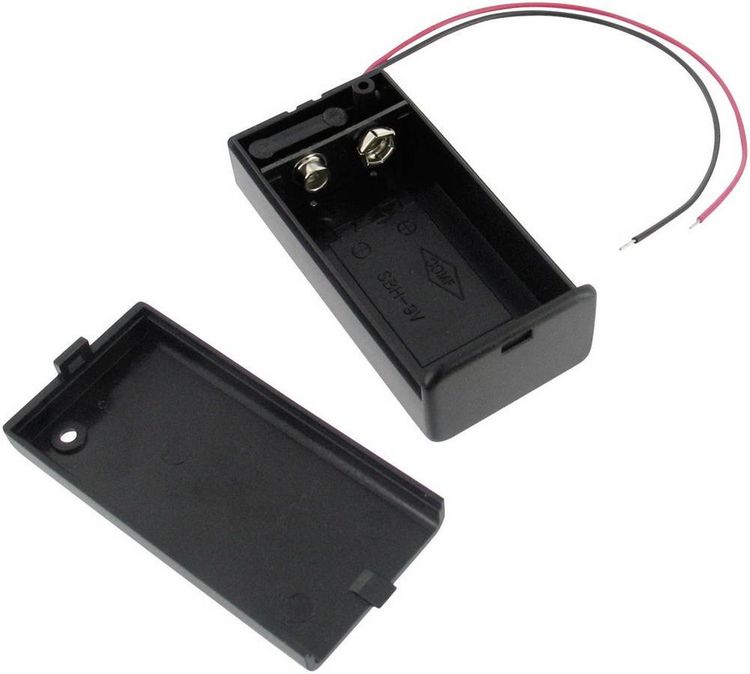 Produktbild: Velleman BH9VBS Batteriehalter 1x 9V Block (L x B x H) 69 x 33 x 21mm