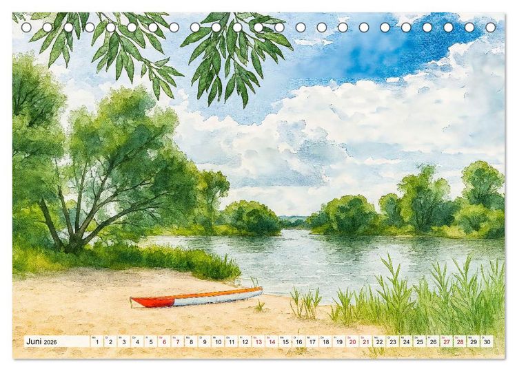 Produktbild: Bilder der Havelregion - Impressionen zwischen Brandenburg und Havelberg (Tischkalender 2026 DIN A5 quer), CALVENDO Monatskalender