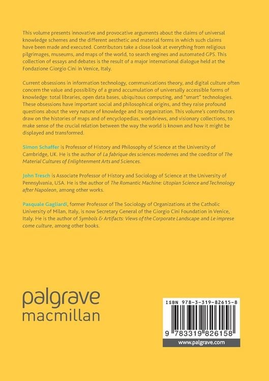 Produktbild: Aesthetics of Universal Knowledge