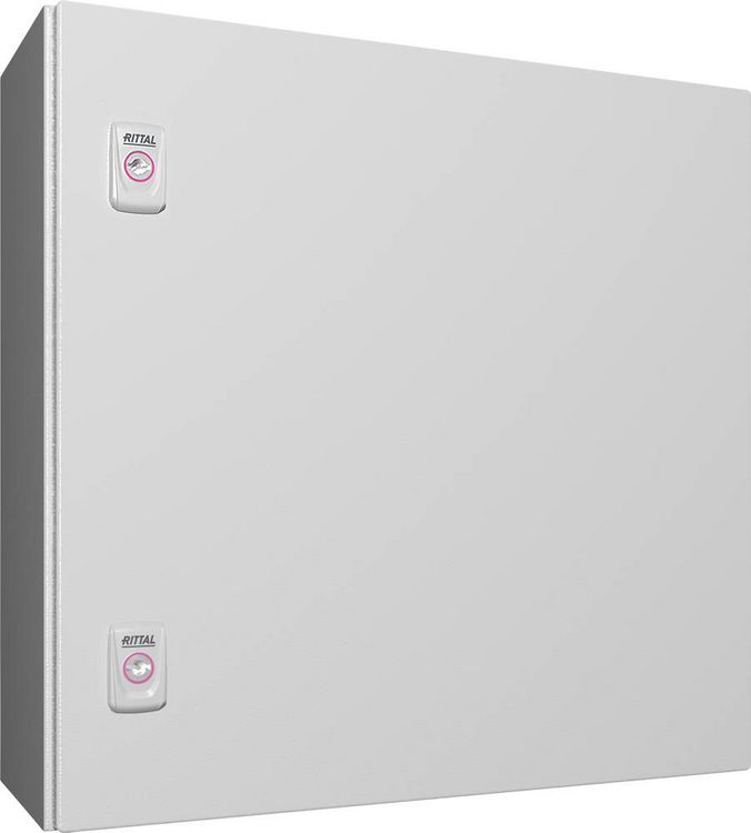 Produktbild: Rittal AX 1050.000 Schaltschrank 500 x 500 x 210 Stahlblech Lichtgrau (RAL 7035) 1St.