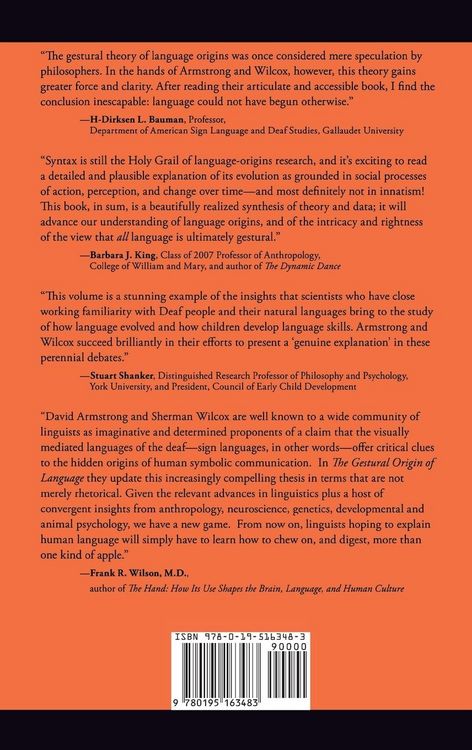Produktbild: Gestural Origin of Language