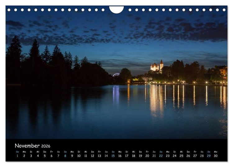 Produktbild: Stimmungsvolle Bilder vom Thunersee (Wandkalender 2026 DIN A4 quer), CALVENDO Monatskalender