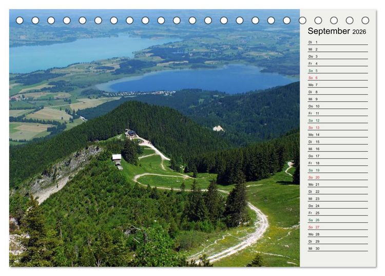 Produktbild: Schwangauer Momente (Tischkalender 2026 DIN A5 quer), CALVENDO Monatskalender