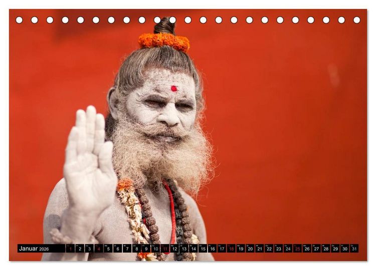 Produktbild: Indien - Varanasi (Tischkalender 2026 DIN A5 quer), CALVENDO Monatskalender