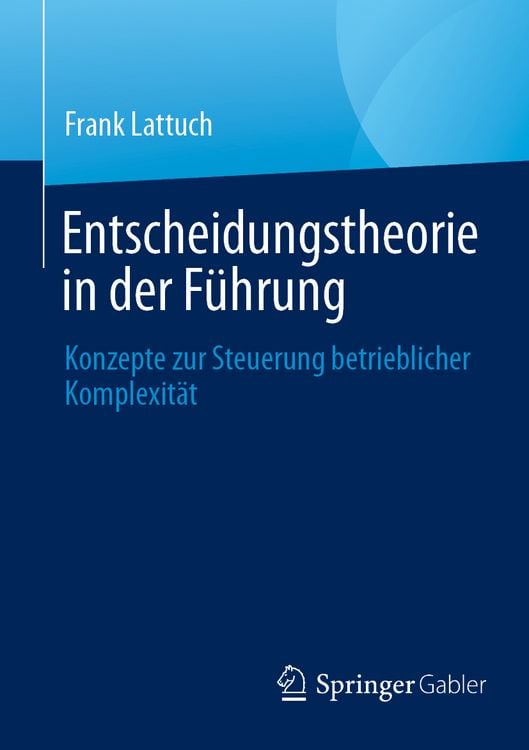 Produktbild: Entscheidungstheorie in der F&uuml;hrung