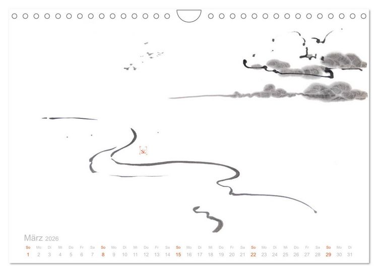 Produktbild: Simply Black and White/ Einfach Schwarz und Weiss - Kunst (Wandkalender 2026 DIN A4 quer), CALVENDO Monatskalender