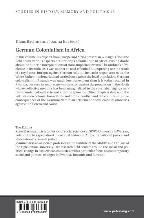 Produktbild: German Colonialism in Africa