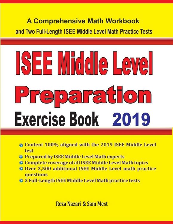 Produktbild: ISEE Middle Level Math Preparation Exercise Book
