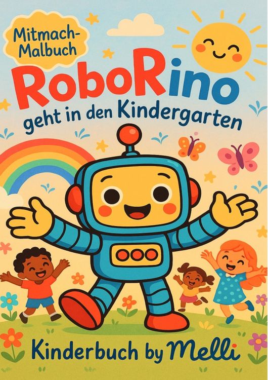 Produktbild: Mitmach-Ausmalbuch: RoboRino geht in den Kindergarten
