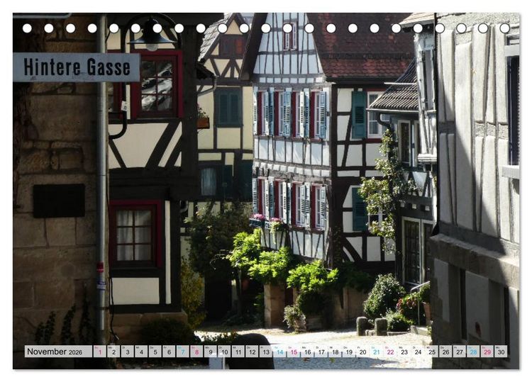 Produktbild: Sindelfingen - Historische Altstadt (Tischkalender 2026 DIN A5 quer), CALVENDO Monatskalender