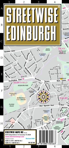 Produktbild: Streetwise Edinburgh Map - Laminated City Street Map of Edinburgh, Scotland: Folding Pocket Size Travel Map