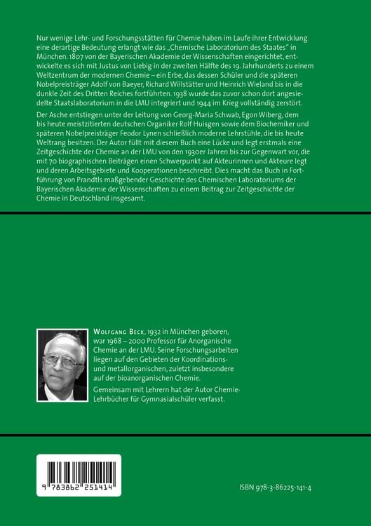 Produktbild: Die Geschichte der Chemie an der Ludwig-Maximilians-Universit&auml;t M&uuml;nchen