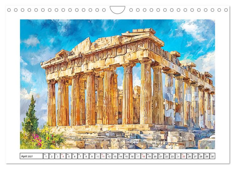 Produktbild: Griechenland. Zwischen Inseln, Antike und Mittelmeer (Wandkalender 2027 DIN A4 quer), CALVENDO Monatskalender