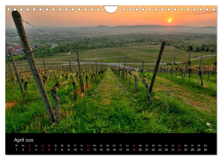 Produktbild: Weinberge im Remstal (Wandkalender 2026 DIN A4 quer), CALVENDO Monatskalender