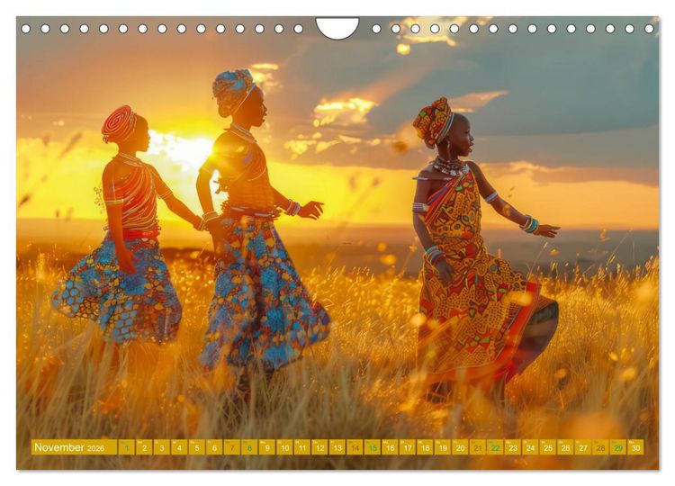 Produktbild: Hallo faszinierendes Afrika (Wandkalender 2026 DIN A4 quer), CALVENDO Monatskalender