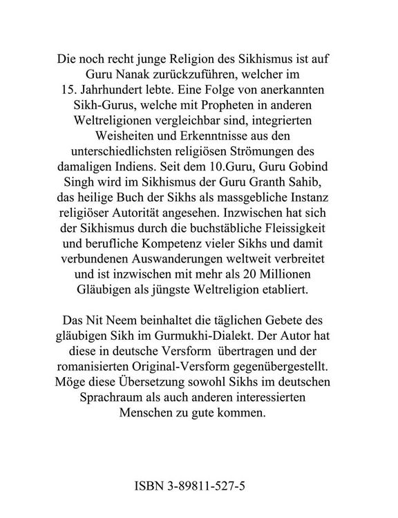 Produktbild: Morgengabe der Sikhs