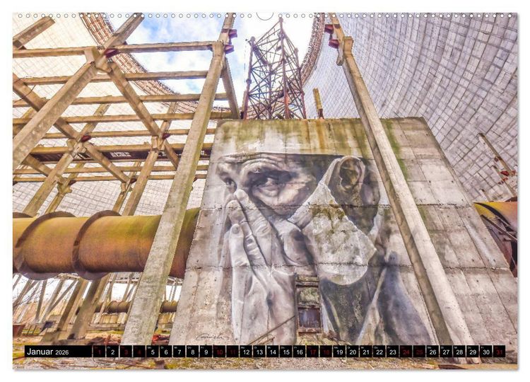 Produktbild: Tschernobyl - Prypjat - Die radioaktive Geisterstadt (Wandkalender 2026 DIN A2 quer), CALVENDO Monatskalender